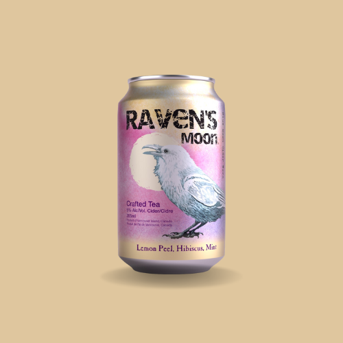 4 Pack Crafted Tea Cans Raven s Moon Estate Winery Cider Worx